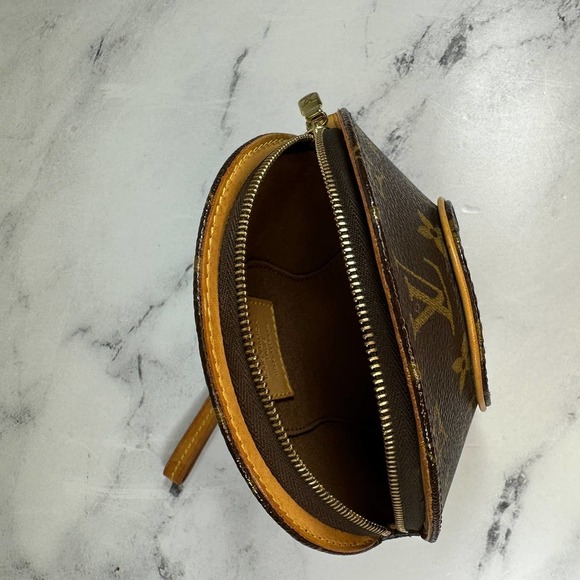 Louis Vuitton Monogram Ellipse mini Bag Monogram canvas LV Wristlet Clutch Rare - Picture 14 of 15